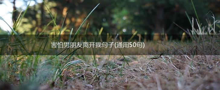 害怕男朋友离开我句子(通用50句),第1张