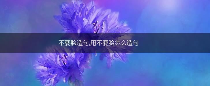 不要脸造句,用不要脸怎么造句,第1张