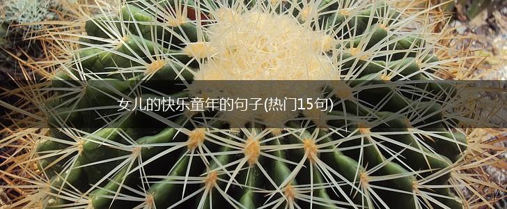 女儿的快乐童年的句子(热门15句),第1张