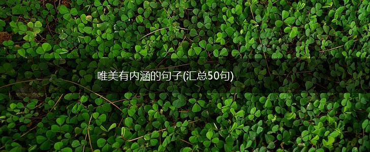 唯美有内涵的句子(汇总50句),第1张