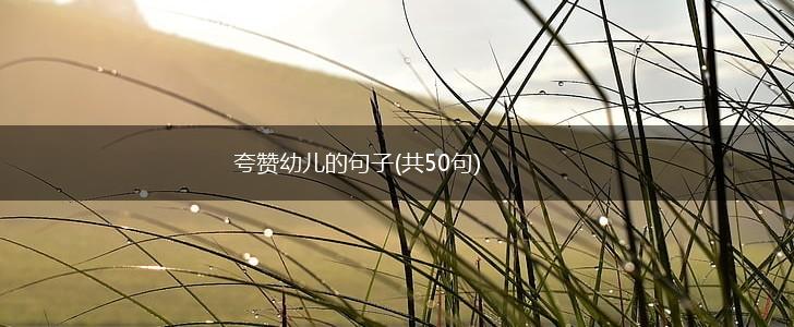 夸赞幼儿的句子(共50句),第1张