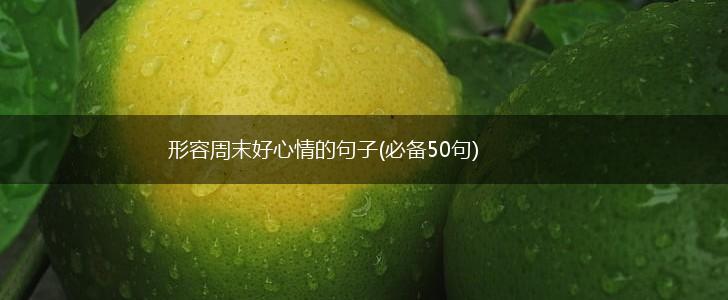 形容周末好心情的句子(必备50句),第1张