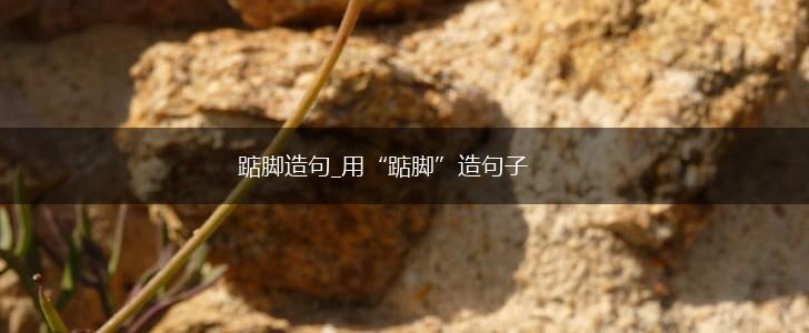 踮脚造句_用“踮脚”造句子,第1张