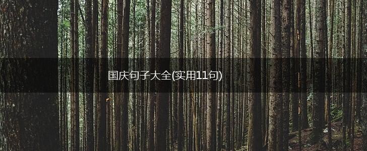 国庆句子大全(实用11句),第1张