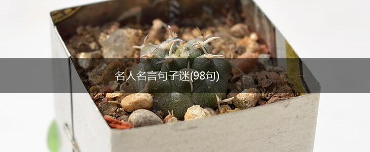 名人名言句子迷(98句),第1张