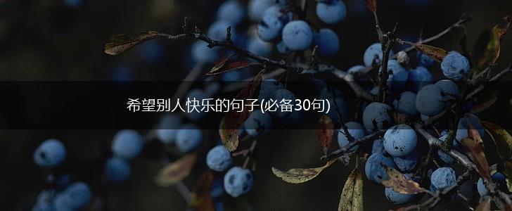 希望别人快乐的句子(必备30句),第1张
