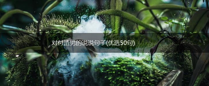 对付渣男的说说句子(优选50句),第1张