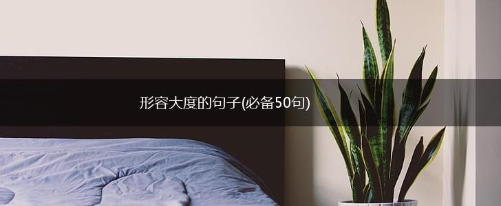 形容大度的句子(必备50句),第1张
