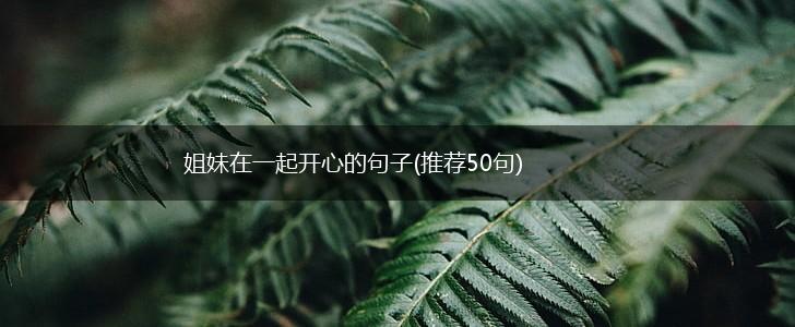 姐妹在一起开心的句子(推荐50句),第1张