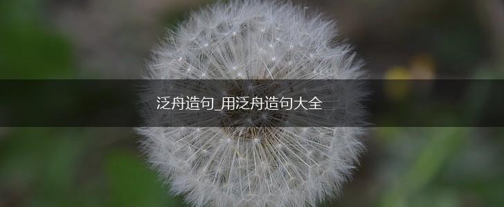 泛舟造句_用泛舟造句大全,第1张