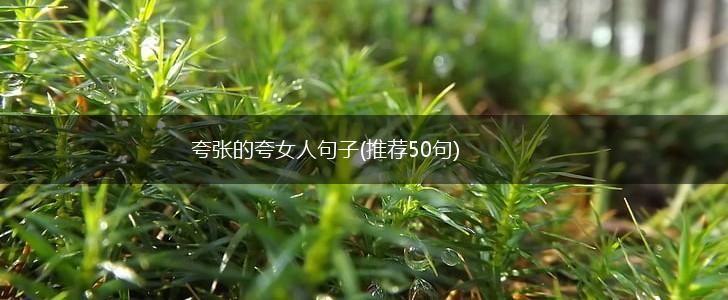 夸张的夸女人句子(推荐50句),第1张