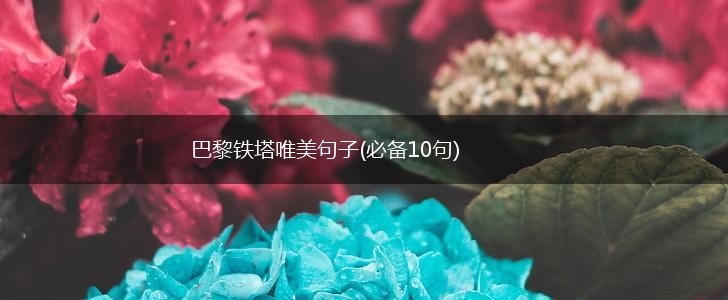 巴黎铁塔唯美句子(必备10句),第1张
