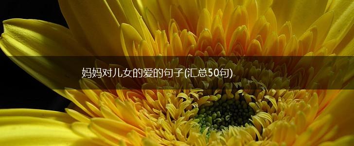妈妈对儿女的爱的句子(汇总50句),第1张