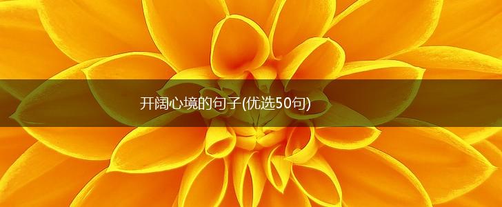 开阔心境的句子(优选50句),第1张