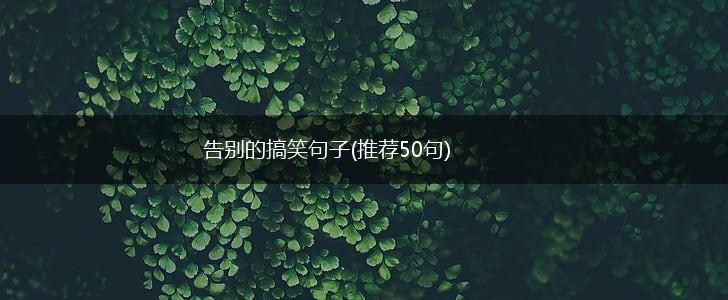 告别的搞笑句子(推荐50句),第1张