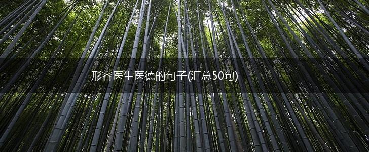 形容医生医德的句子(汇总50句),第1张