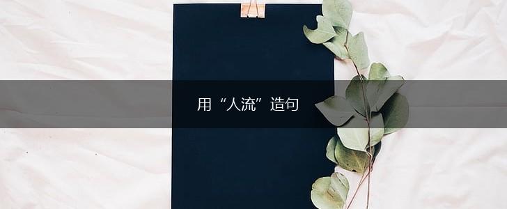 用“人流”造句,第1张