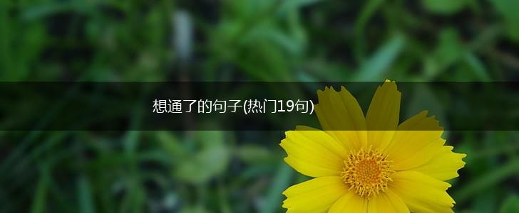 想通了的句子(热门19句),第1张