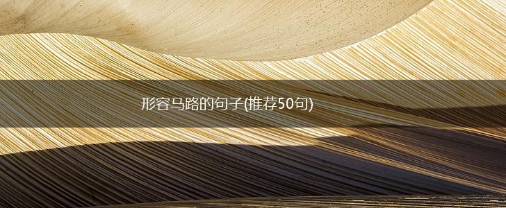 形容马路的句子(推荐50句),第1张