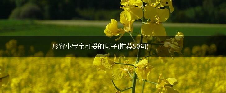 形容小宝宝可爱的句子(推荐50句),第1张