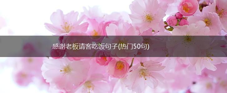 感谢老板请客吃饭句子(热门50句),第1张