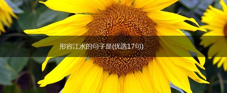 形容江水的句子是(优选17句),第1张