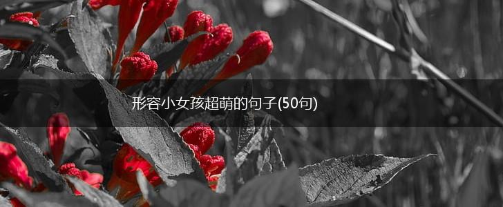 形容小女孩超萌的句子(50句),第1张