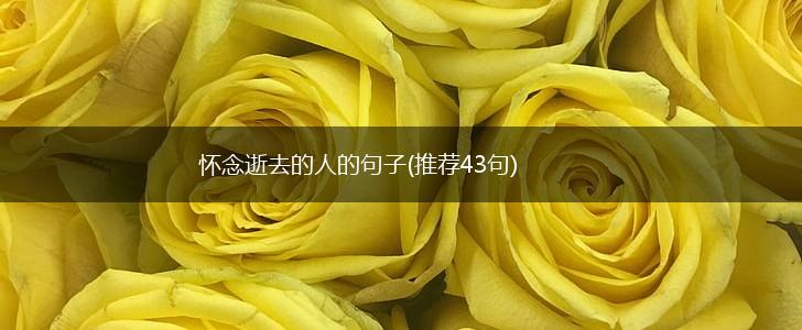 怀念逝去的人的句子(推荐43句),第1张