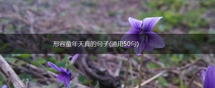 形容童年天真的句子(通用50句),第1张