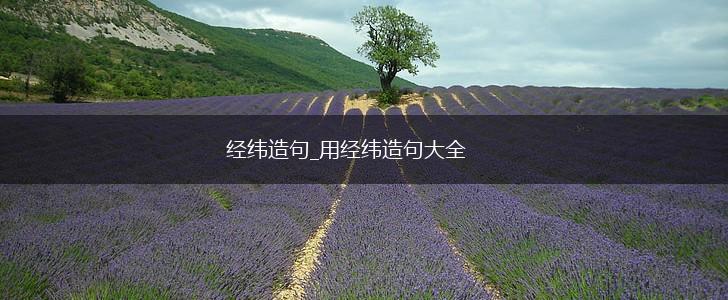 经纬造句_用经纬造句大全,第1张