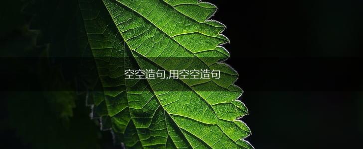 空空造句,用空空造句,第1张