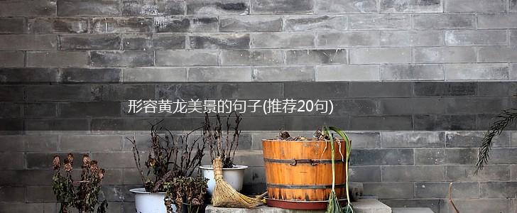 形容黄龙美景的句子(推荐20句),第1张