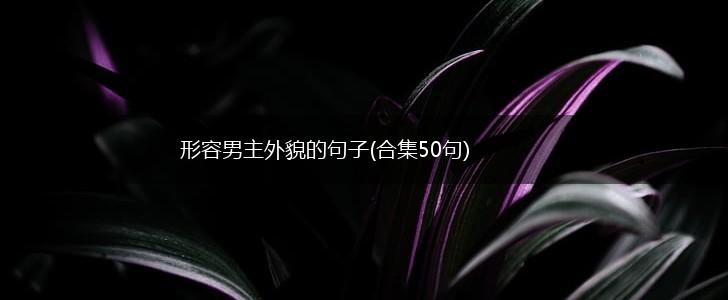 形容男主外貌的句子(合集50句),第1张