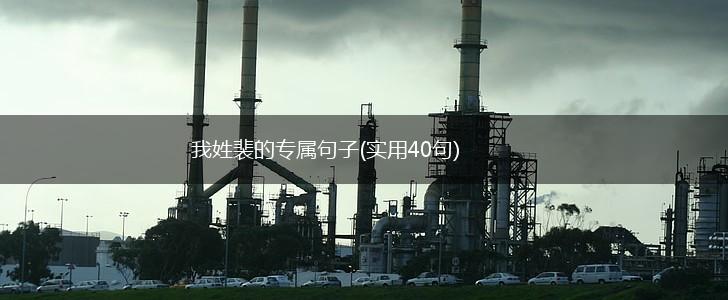 我姓裴的专属句子(实用40句),第1张