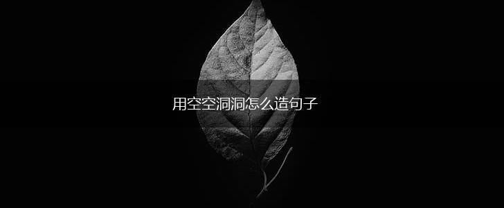 用空空洞洞怎么造句子,第1张