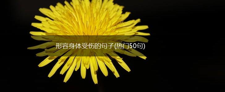 形容身体受伤的句子(热门50句),第1张