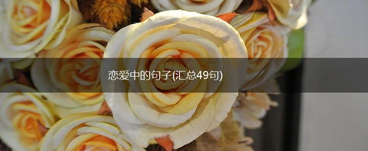 恋爱中的句子(汇总49句),第1张