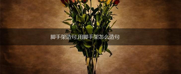 脚手架造句,用脚手架怎么造句,第1张