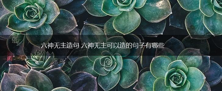 六神无主造句 六神无主可以造的句子有哪些,第1张