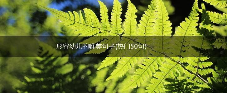 形容幼儿的唯美句子(热门50句),第1张