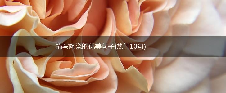 描写陶瓷的优美句子(热门10句),第1张