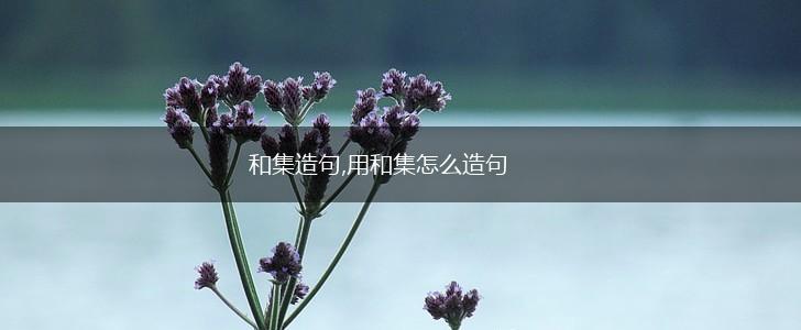 和集造句,用和集怎么造句,第1张