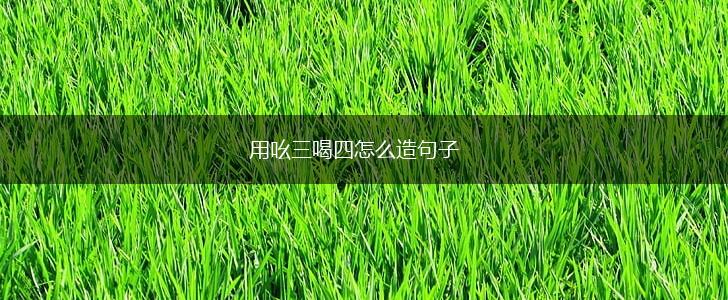 用吆三喝四怎么造句子,第1张