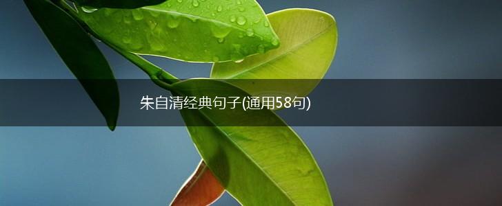 朱自清经典句子(通用58句),第1张