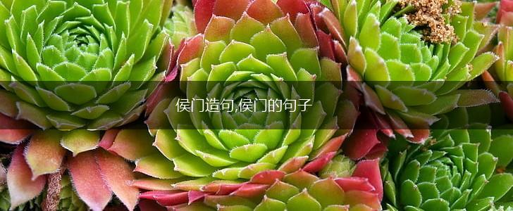 侯门造句,侯门的句子,第1张
