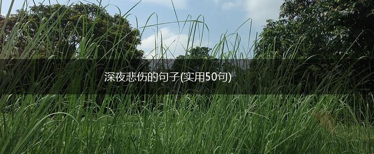 深夜悲伤的句子(实用50句),第1张