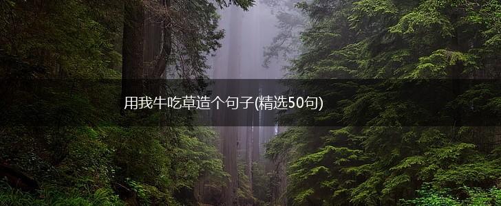 用我牛吃草造个句子(精选50句),第1张