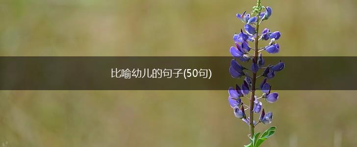 比喻幼儿的句子(50句),第1张