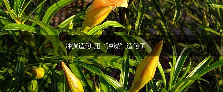 冲澡造句_用“冲澡”造句子,第1张