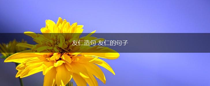 友仁造句 友仁的句子,第1张